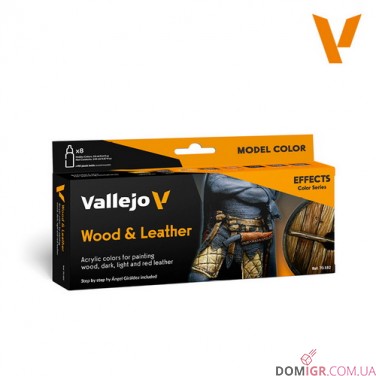 Model Color - Wood & Leather Colors 8 colors set 18 ml (70182)